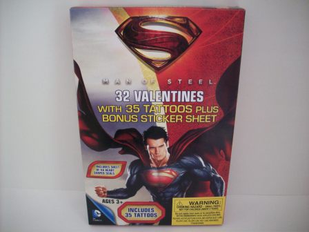 Valentines - Superman Man of Steel - 32 Count (NEW)